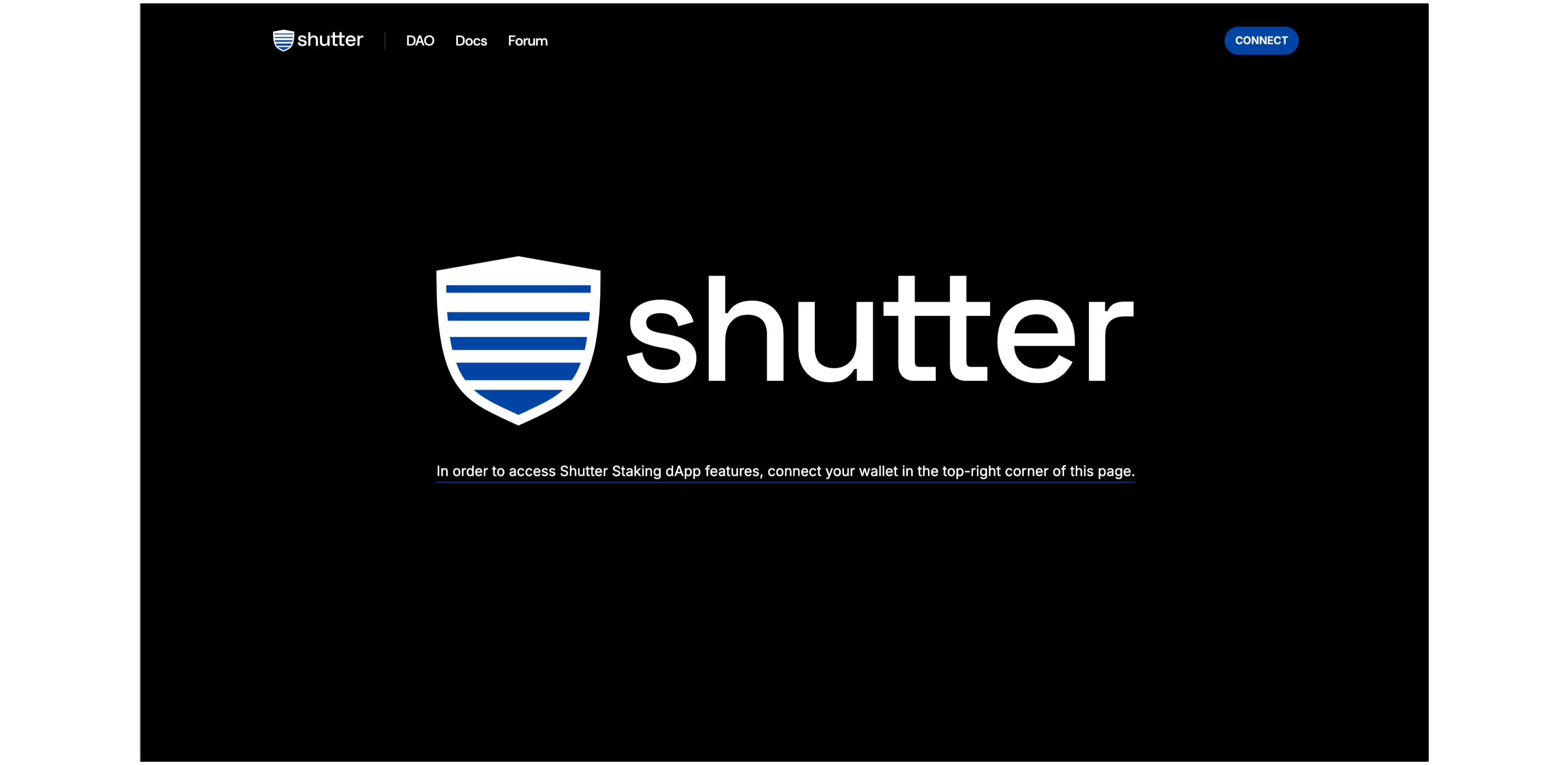 Shutter Staking dApp